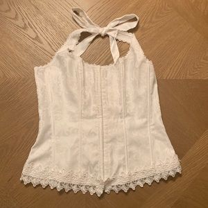 Fredericks White Halter Corset